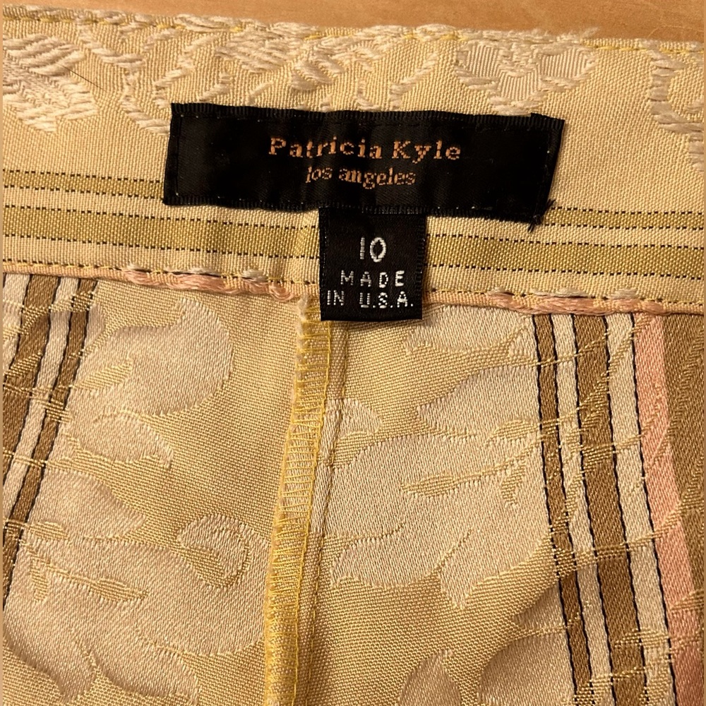 Women’s dress pants with floral & striped pattern, size 10, Patricia Kyle/LA - Picture 5 of 13